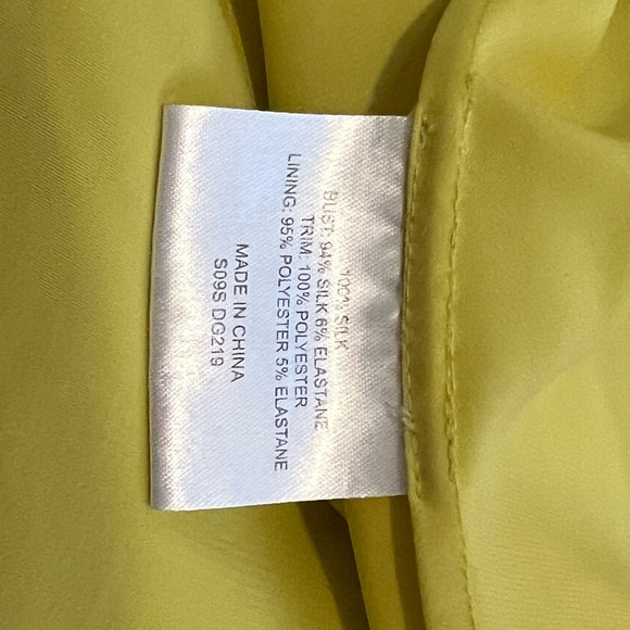 Like NEW Karen Millen Lime Green Silk Ruffle Mini Dress - Picture 8 of 8